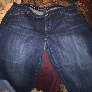 Lane Bryant low rise boyfriend jean. 18 dark blue